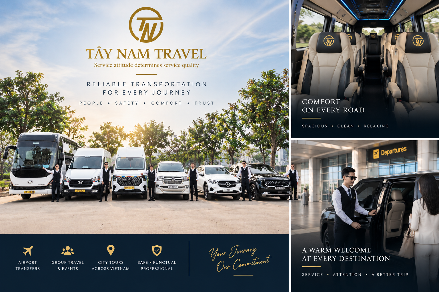 Tay Nam Travel transportation services in Ho Chi Minh City