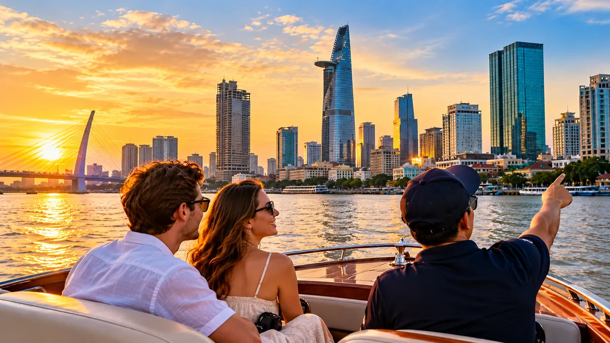 Ho Chi Minh City tours and experiences on the Saigon River at sunset